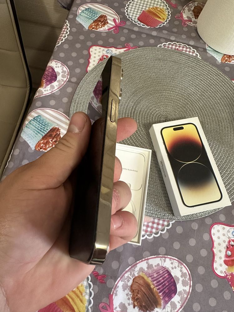 Iphone 14 pro gold full box impecabil factura de achizitie