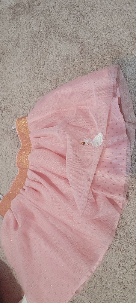 Body bumbac+ fustița fetițe 3 luni/ 1 an, ca noi
