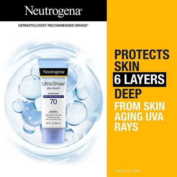 Neutrogena Ultra Sheer Dry-Touch, SPF 70, 3 унции, (Американский)