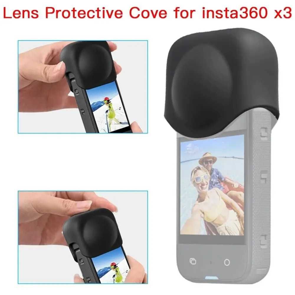 Husa silicon + protectie obiectiv camera actiune Insta360 ONE X3