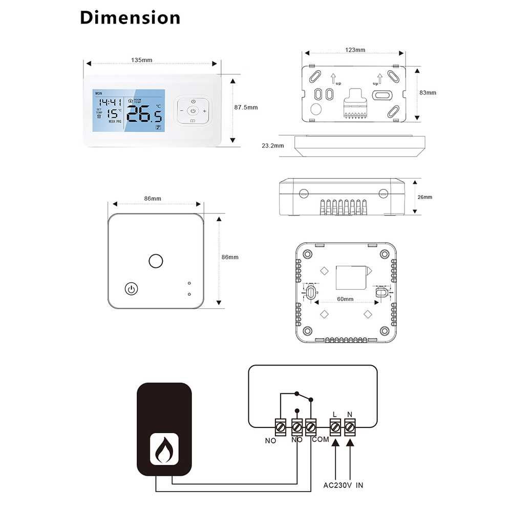 Termostat wifi wireless smart home