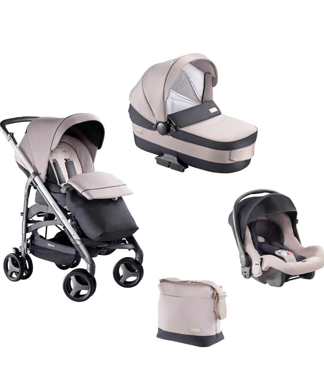 Carucior 3 In 1 Inglesina Zippy Pro System, Bej