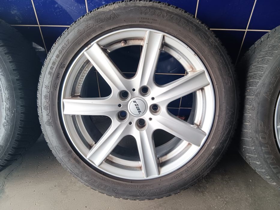 5 x114.3 17 инча джанти + 225/50r17 зимни гуми