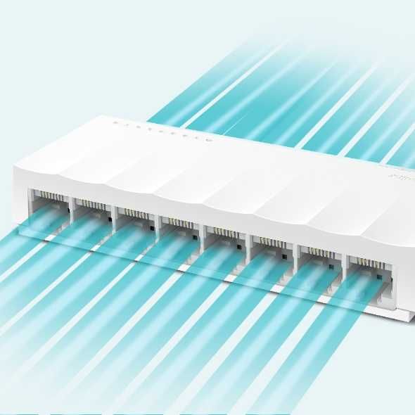 TP-LINK 8 Портов Switch / Комутатор / Суич - LS1008 - 8 Ports