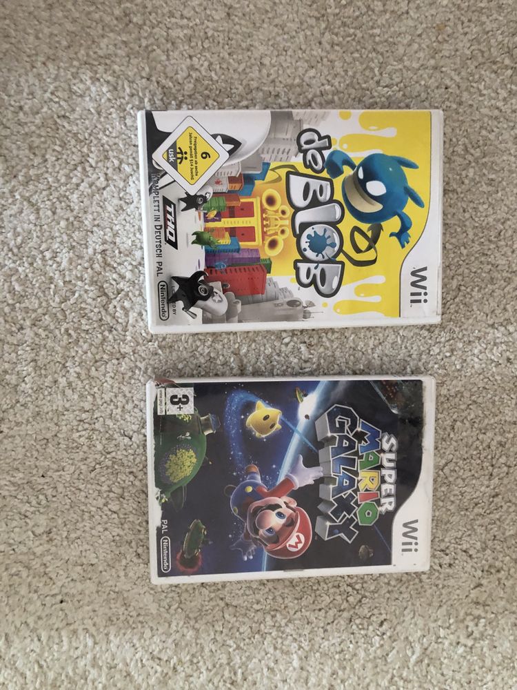 Discuri wii super mario galaxi si de blob
