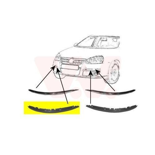 Bandou bara protectie Vw Golf 5 Variant (1k5), Jetta 3 (1k2) Van Wezel 5886482 parte montare : dreapta, fata