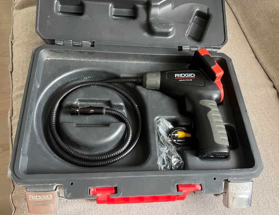 Ridgid Micro CA-25 Cameră inspecție defect display, accesorii incluse
