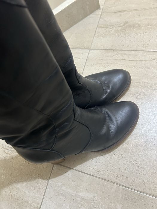 Дамски ботуши естествена кожа Esprit