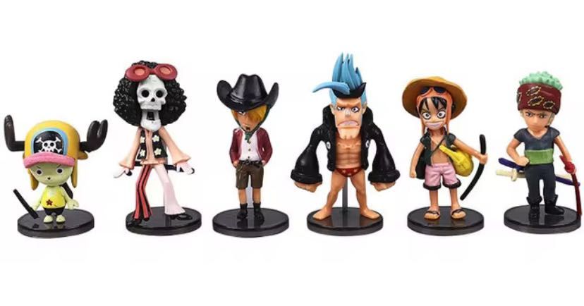 Set 6 figurine Luffy anime