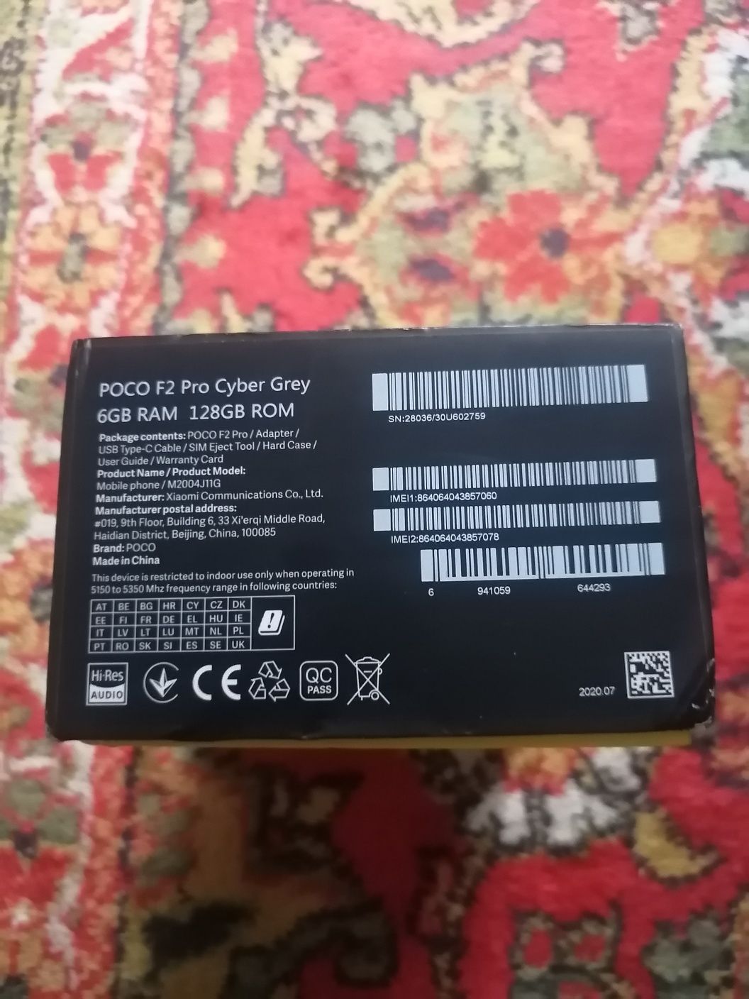 Poco F2 Pro 6/128gb 5G Sotiladi