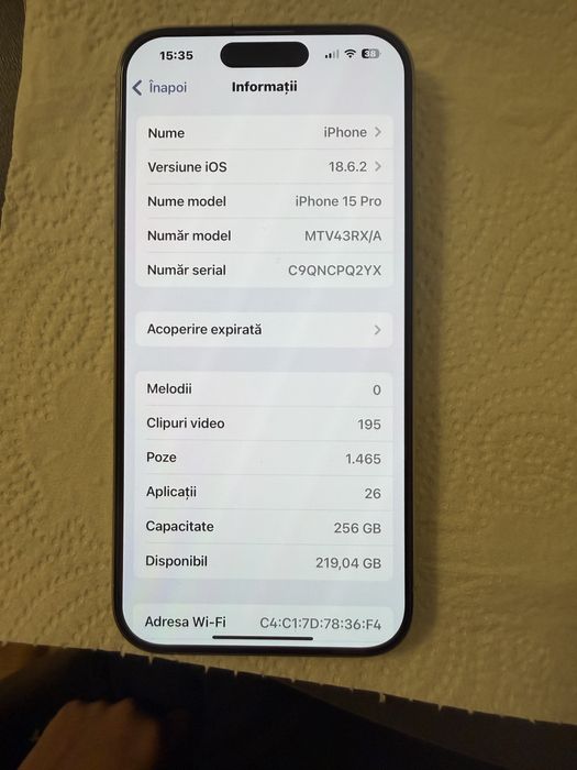Iphone 15 pro 256 GB