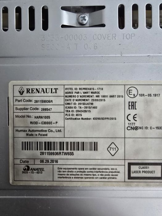 Cd Player Dacia Logan