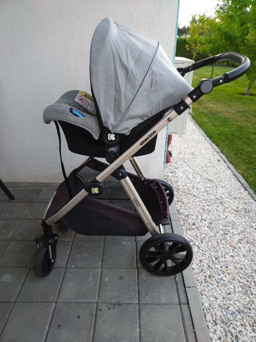 Kikkaboo Комбинирана количка 3в1 UGO GREY