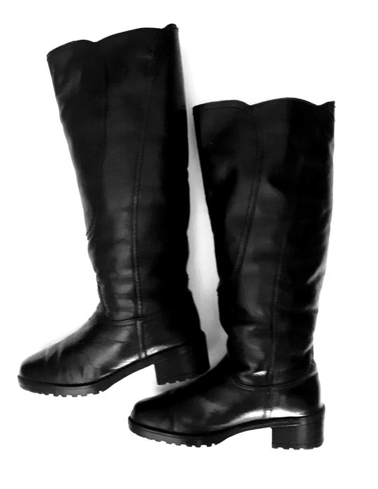 Сапоги кожа зимние женские