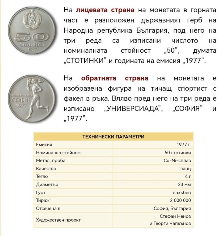 50 стотинки 1977