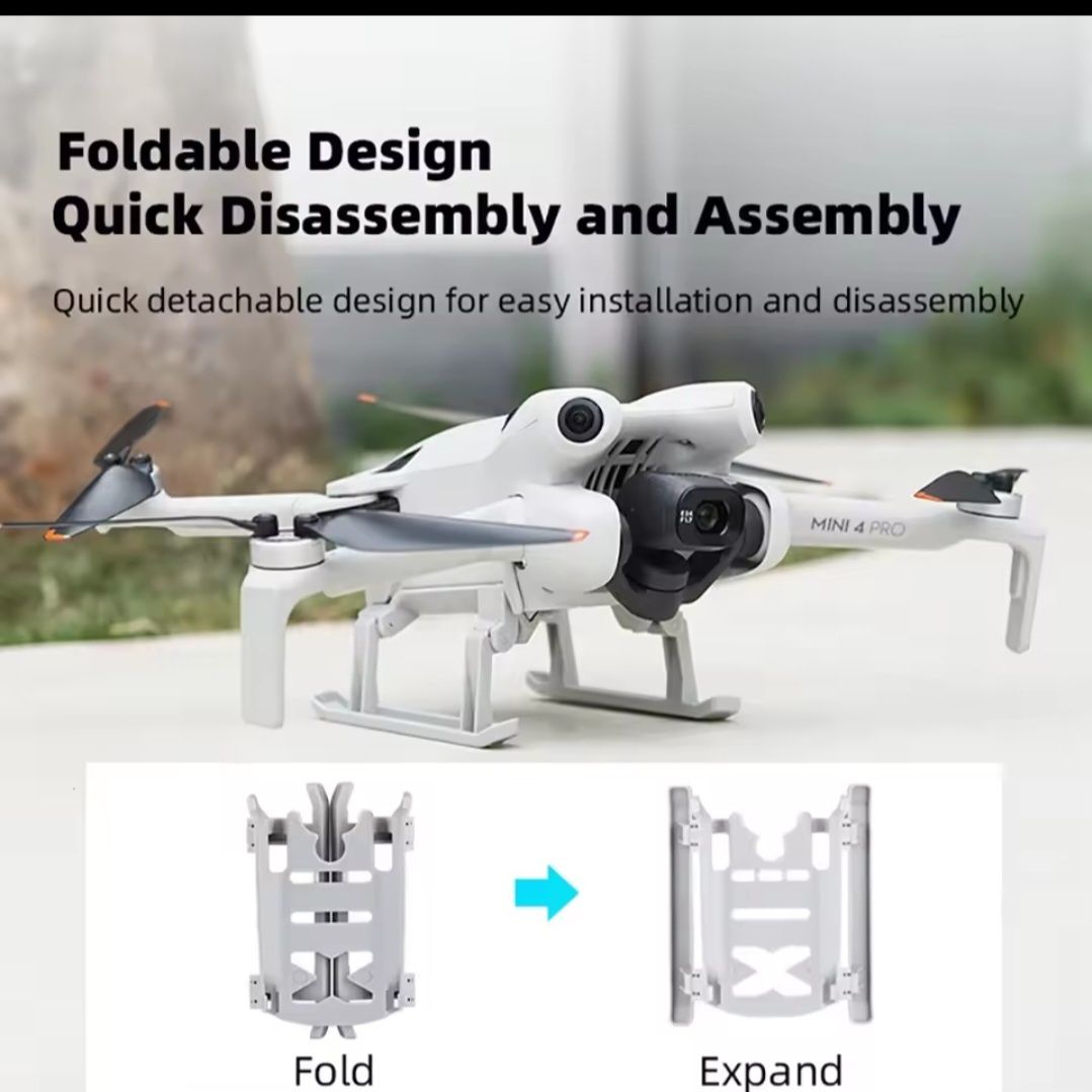 Стойка за кацане  DJI mini 4 pro , сгъваеми - за безопасно