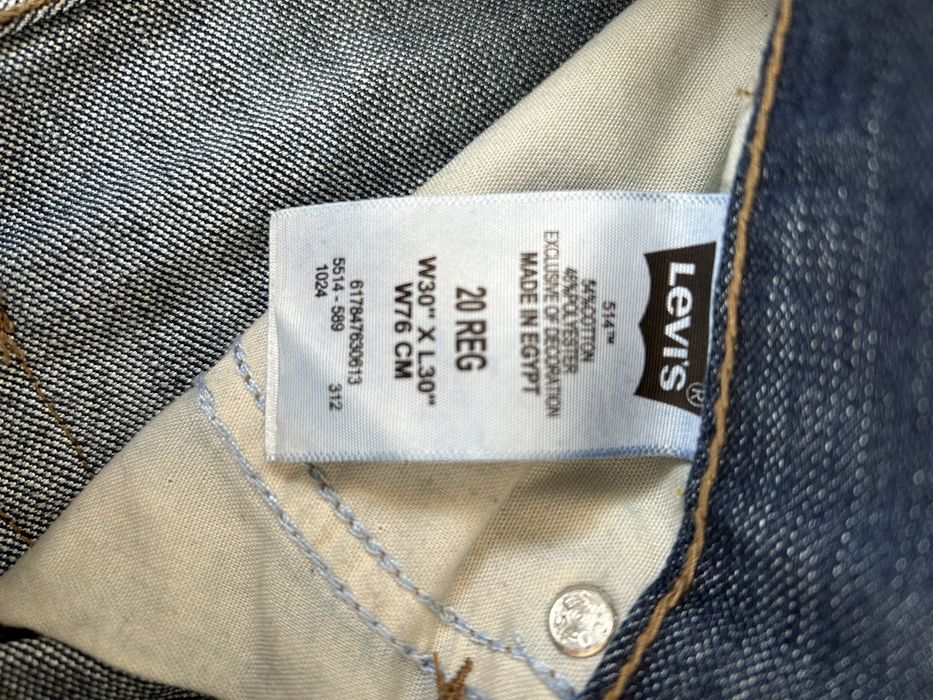 Levi's 514 Pantaloni de Bărbați din Jean în Croială Slim Albastru