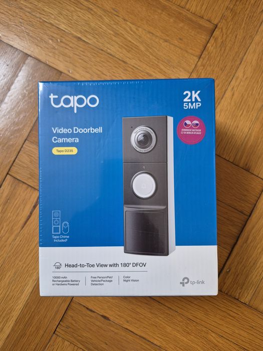 Видеозвънец/ IP камера TP-Link TAPO D 235 Smarthome НОВ!