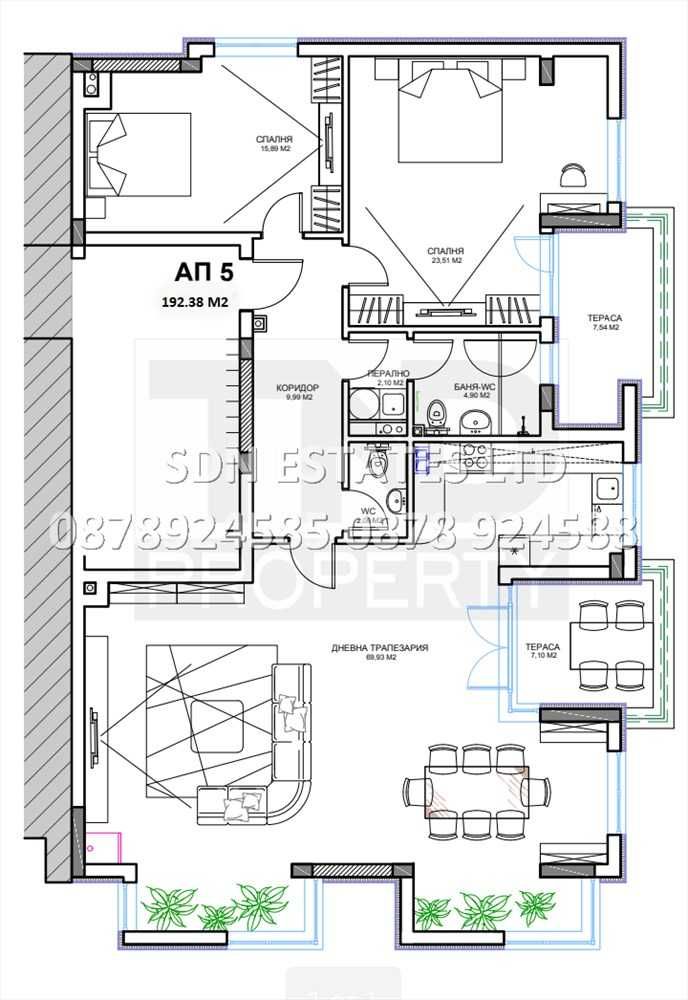 Продава се Тристаен апартамент в Казанлък - 192 кв.м за 971 €/кв.м - Снимка #3