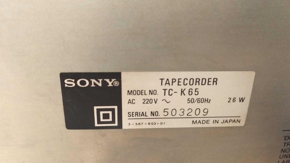 accesorii audio hi fi deck Sony TCK65