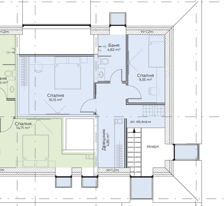 Мезонет в комплекс от три сгради В СТРОЕЖ в кв. Симеоново