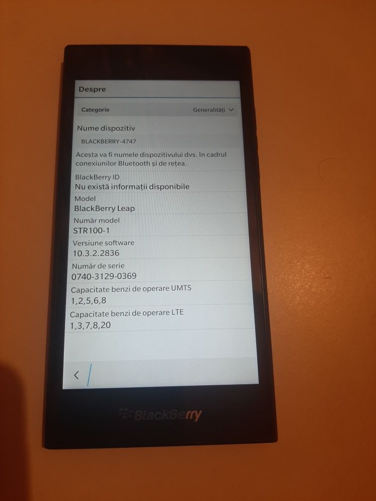 Telefon BlackBerry Leap