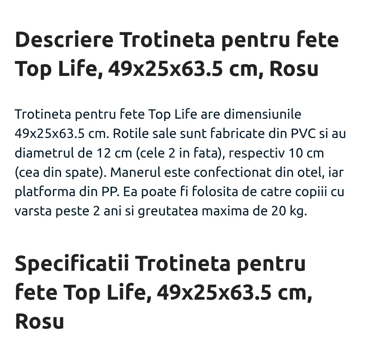 Trotineta pentru 3 +