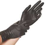 Manusi latex DIABLO -S,M,L,XL-fara pudra - negre - 24 cm - 100 buc
