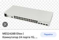 ELTEX MES2428B Коммутатор 24 порта 1G, 4 комбо-порта