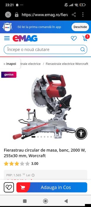 Fierastrau circular de masa,