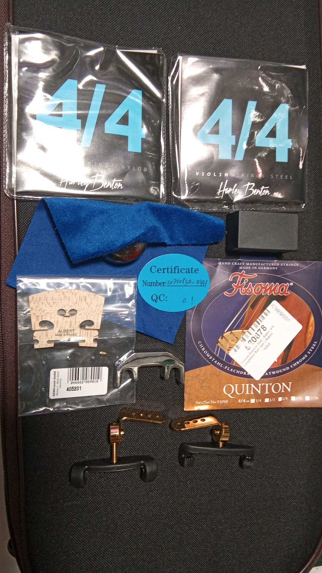 Set vioară de înaltă calitate cu accesorii & Nou + Garanție de 2.5 ani