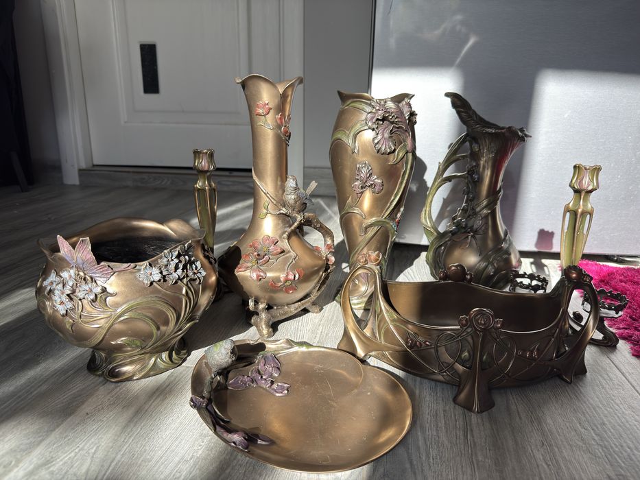 Colecție completă Veronese – bronz turnat la rece, stil Art Nouveau