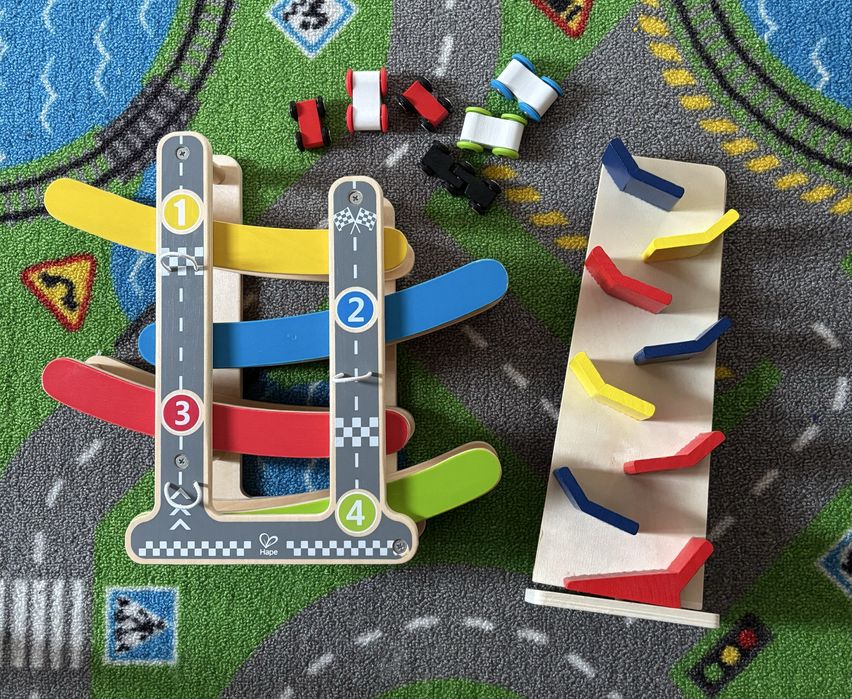 Doua rampe din lemn pt masinute