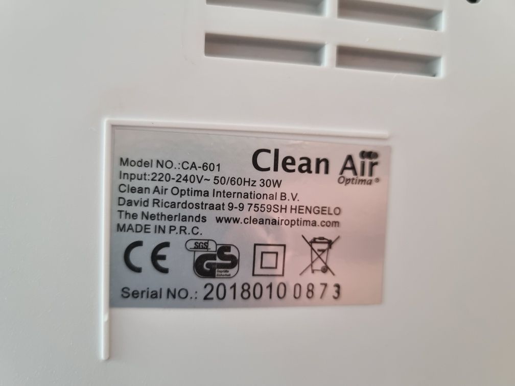 Umidificator si purificator Clean Air Optima CA601, Ionizare