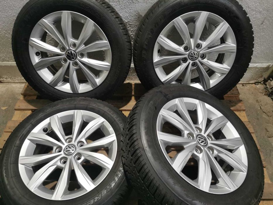 Jante Originale Vw Polo R 15 cu anvelope de iarna