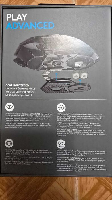 Mouse gaming wireless Logitech G502 LightSpeed Hero 25K DPI, Negru