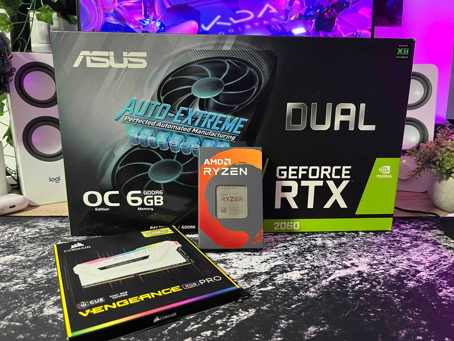 Set Ryzen 5 3600 + RTX 2060 + 16GB DDR 3200 Mhz