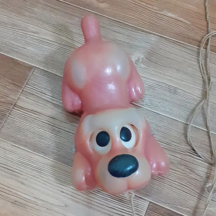 Игрушка "Собачка с вращающимися глазами" СССР,целая