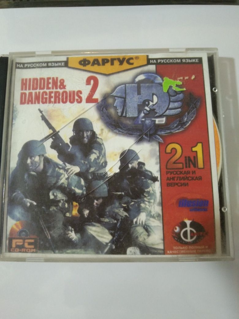 Игра Hidden and Dangerous 2 от Фаргус 2 CD диска (Рус/Англ) Б/У