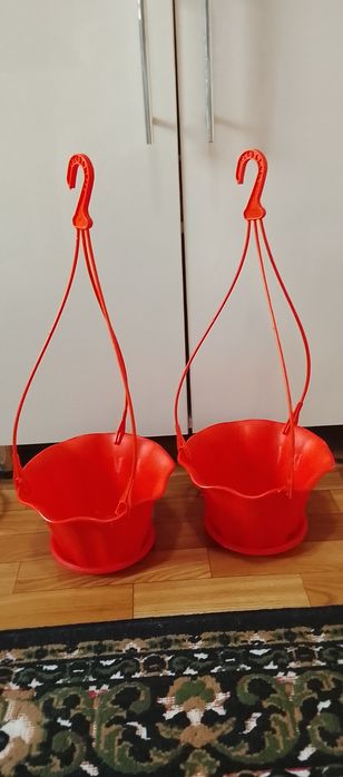 Продаю новые подвесные горшки для цветов (20–23 см).