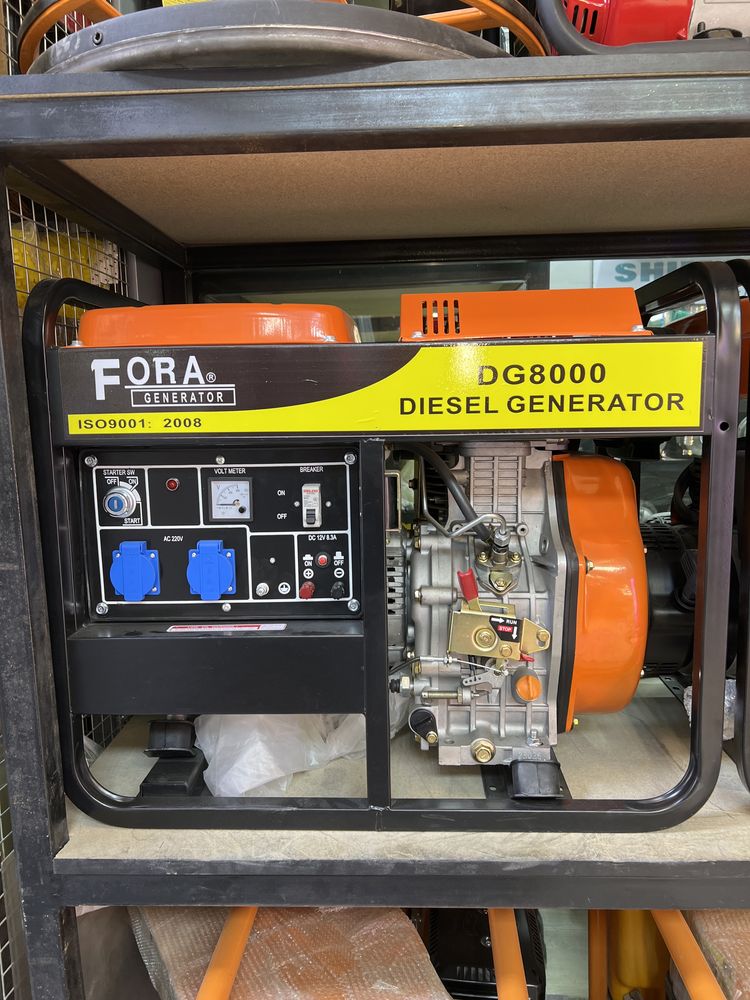 Генератор дизель FORA DG-800 7кВт/220V откритый тип