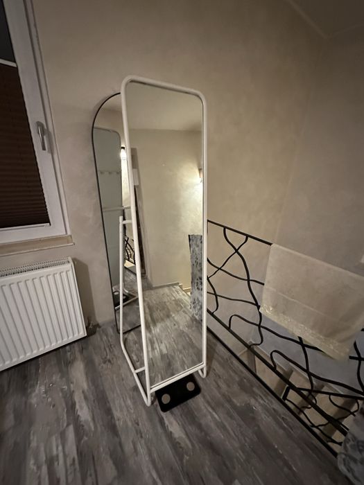 Oglinda stand, IKEA, alb, 48x51x160 cm