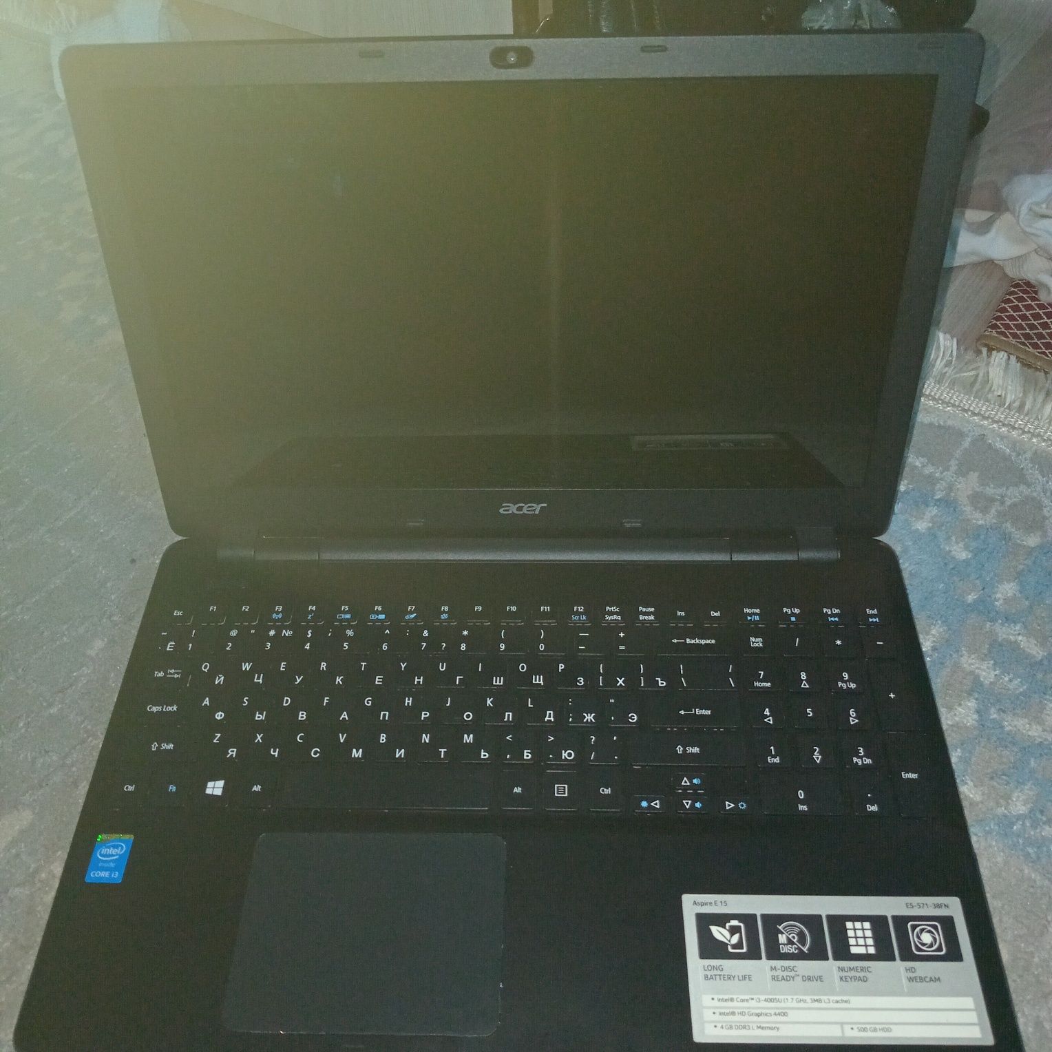 Продается Aspire E 15 E5-571-38FN