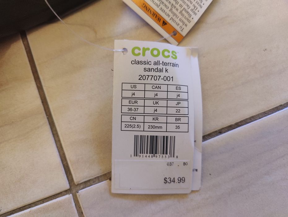 Crocs papuci Classic All Terain 36/37, culoare negra