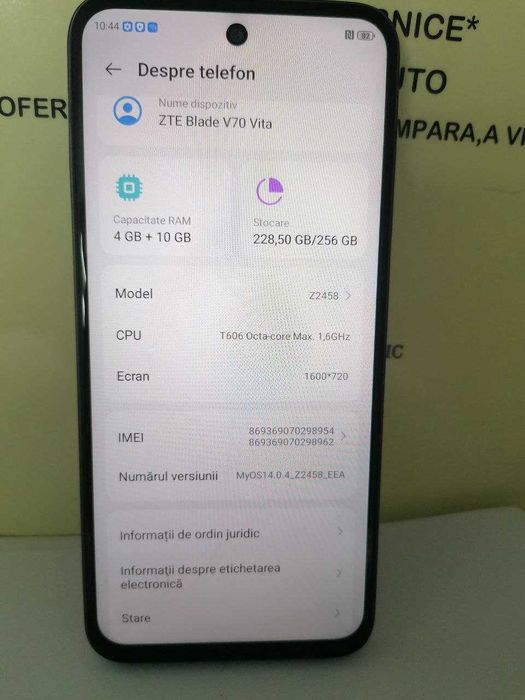 zte blade v70 vita (m2) star amanet