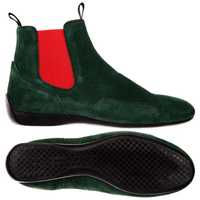 Ghete sport piele velur Sabelt Italia mas. 43 racing green