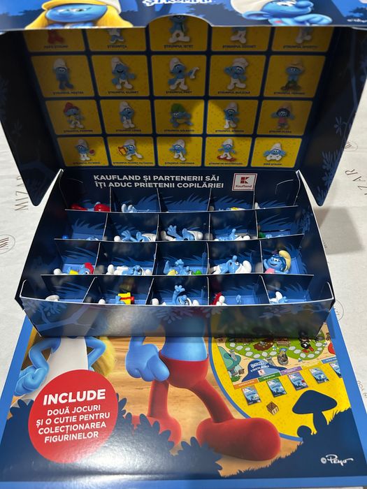Set 20 Ștrumfi Kaufland + album nou sigilat – colecție completă!