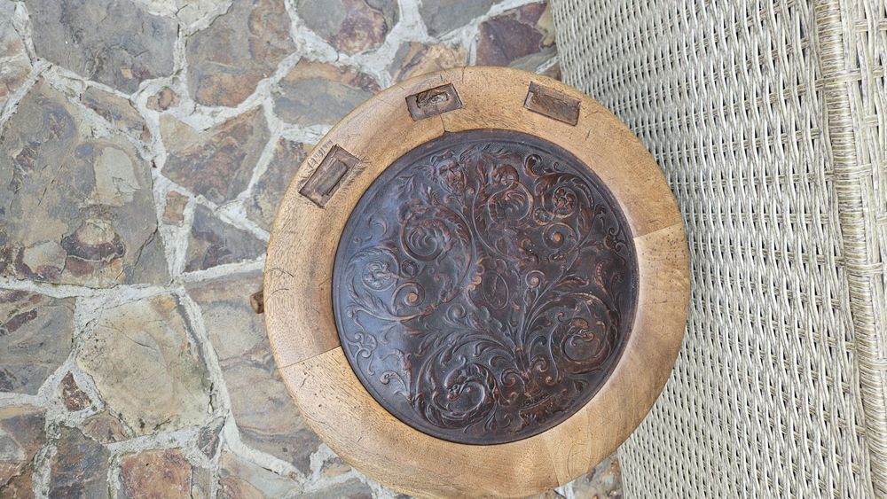 Scaun rotativ pian vintage piele Cordoba