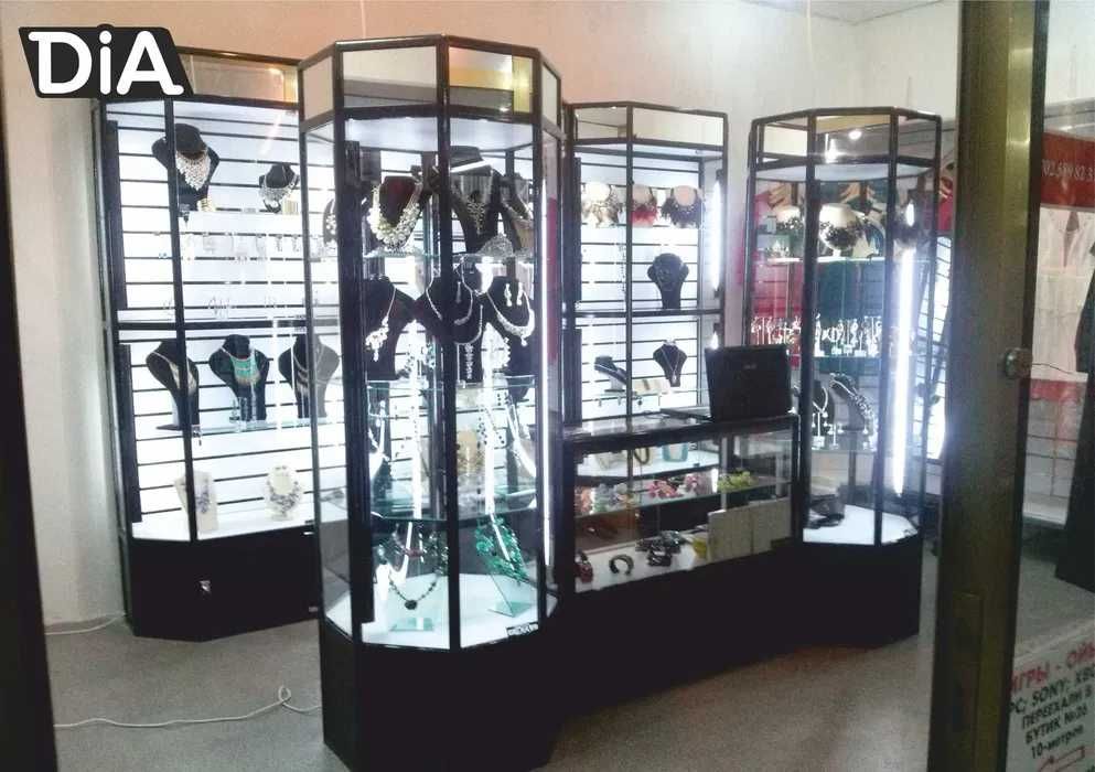 Прилавок витрина, витрина стеклянная, оборудование для магазина asvi