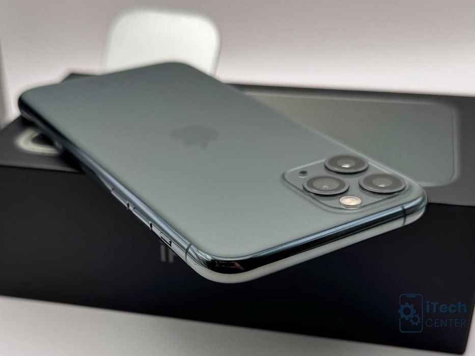 iPhone 11 Pro, Midnight Green, 100% батерия, КАТО НОВ, 1г. ГАРАНЦИЯ!